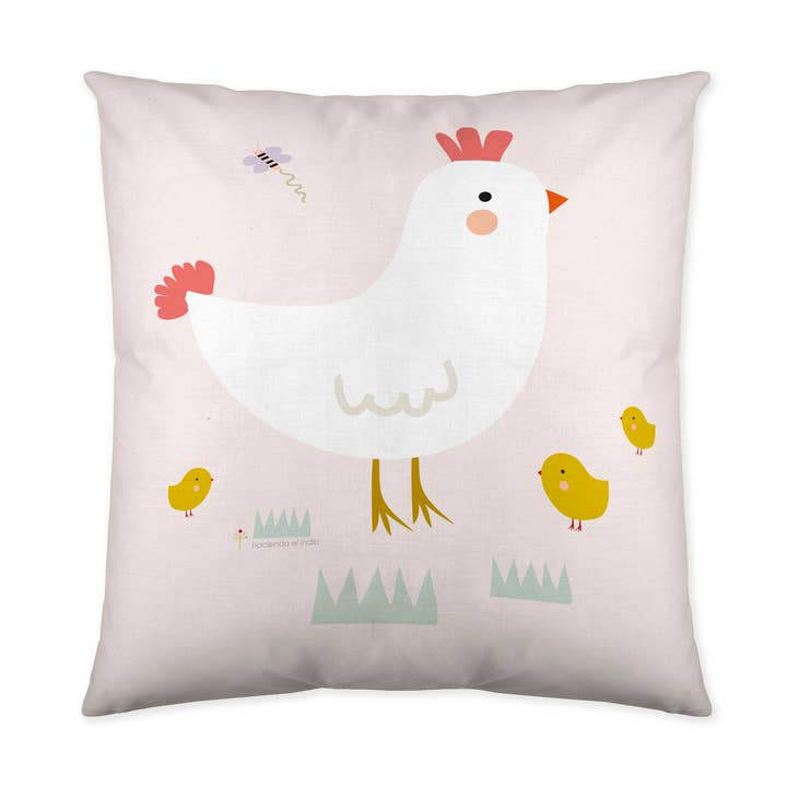 Creaciones Euromoda SL (Naturals Home) - Wholesale Throw/Decorative Pillow - GRANJA Cushion Cover - HACIENDO EL INDIO0