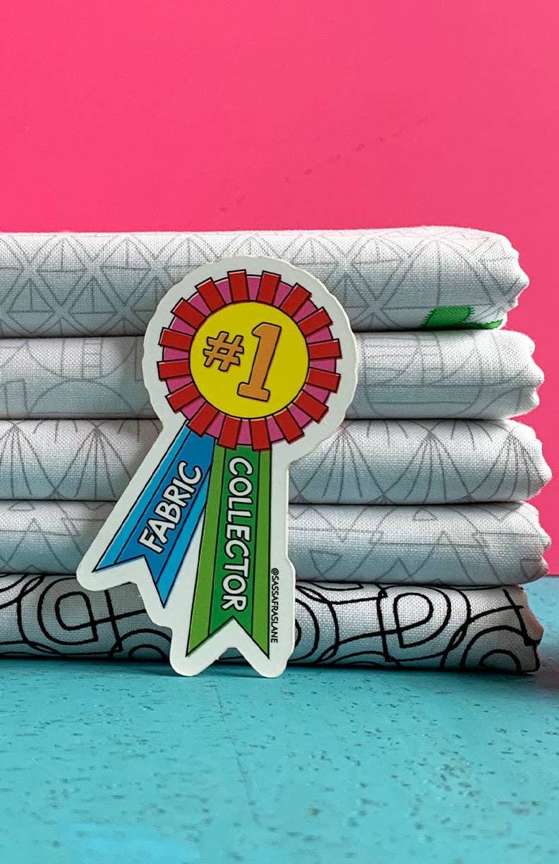 Sassafras Lane Designs - Wholesale Sticker - Fabric Collector Award Sticker1