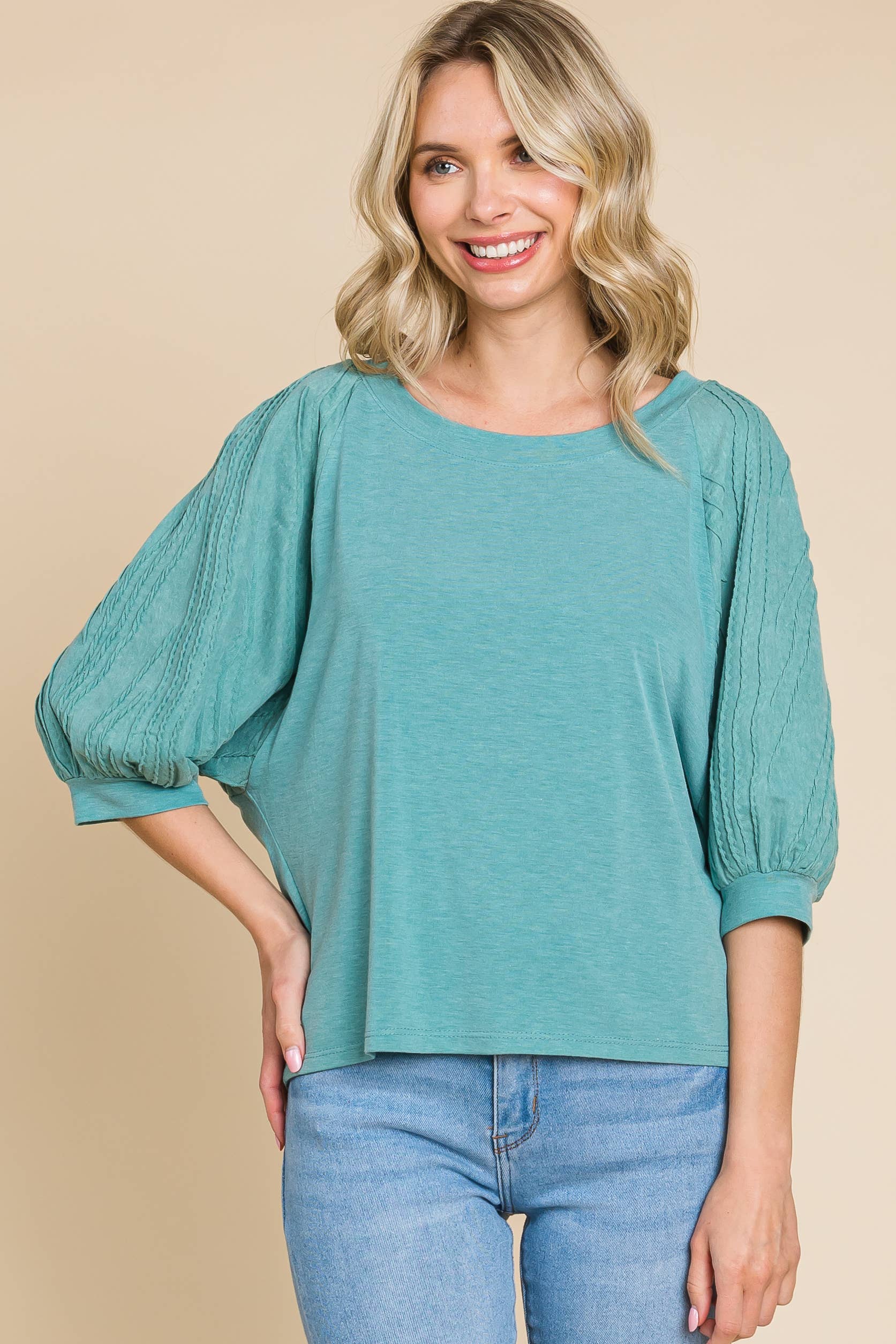 Sage ETK-8940-Solid T/R Span Top for wholesale on Faire2