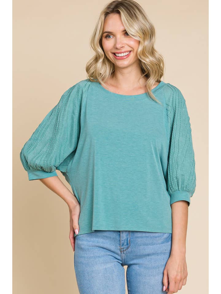 Sage ETK-8940-Solid T/R Span Top for wholesale on Faire2