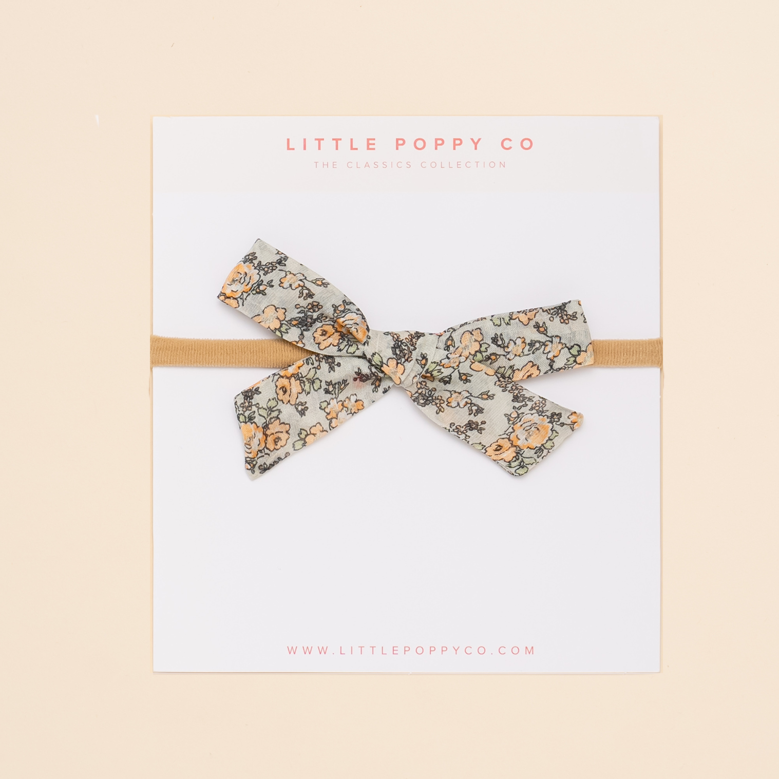 Little Poppy Co - Wholesale Fashion Headband - Baby - Robin Floral Baby Headband Bow0