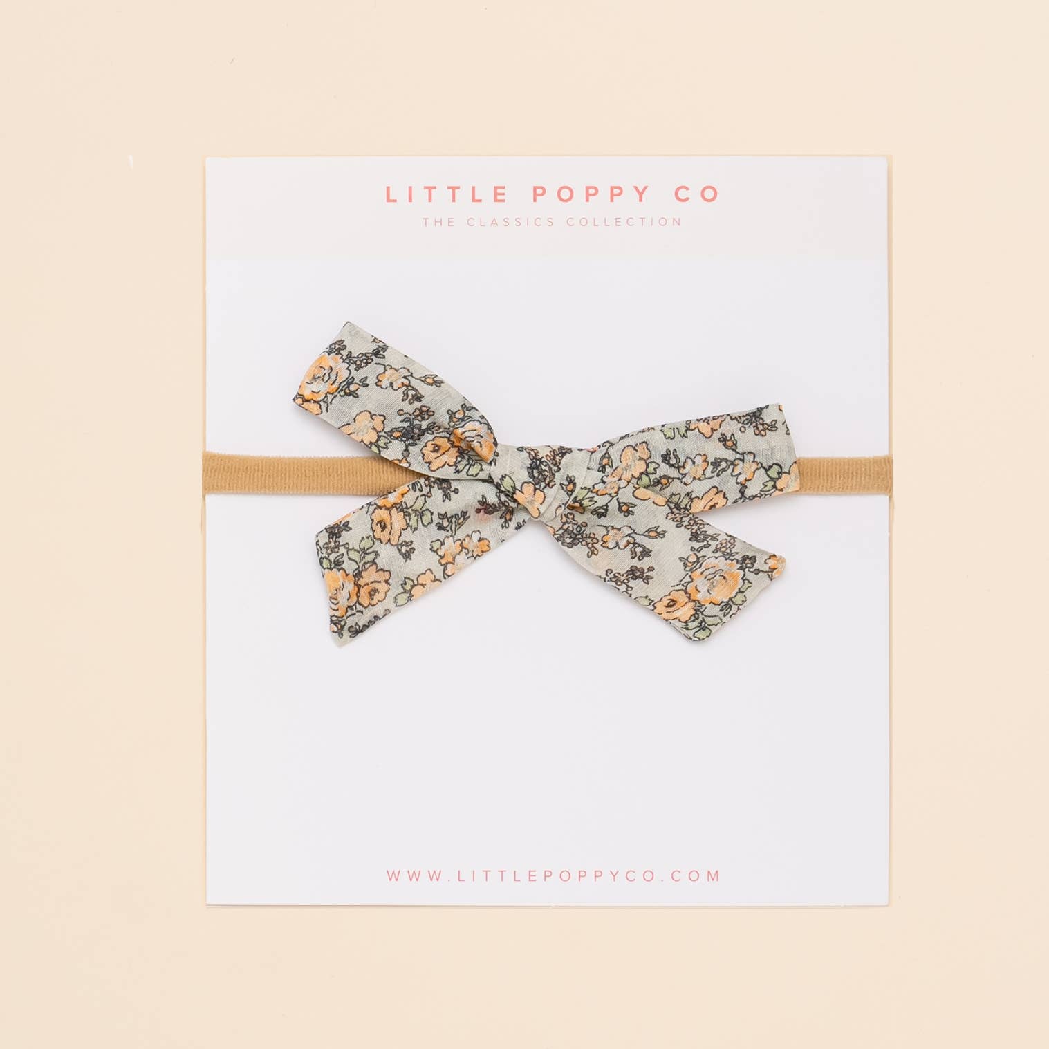 Little Poppy Co - Wholesale Fashion Headband - Baby - Robin Floral Baby Headband Bow