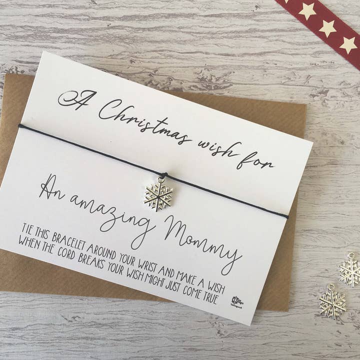 Braccialetto dei desideri - Un augurio di Natale per una persona fantastica per la vendita all'ingrosso da parte di Dios Designs