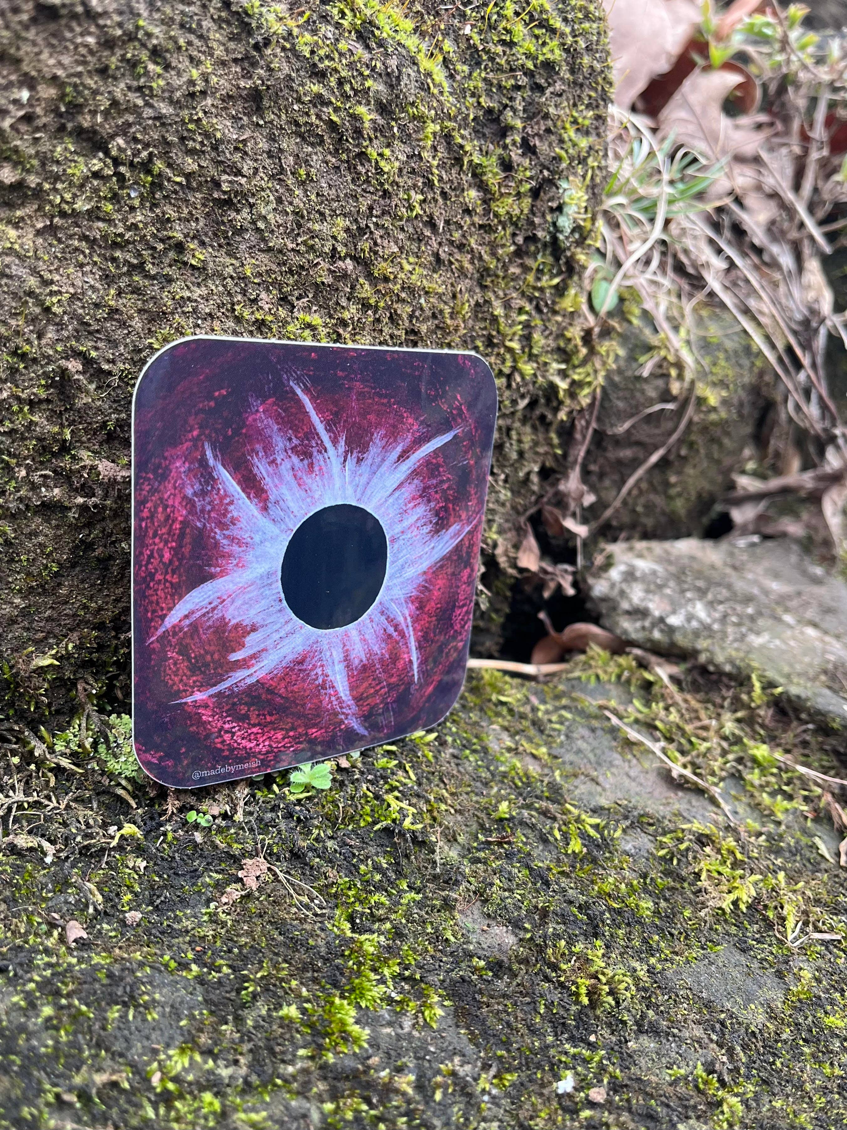 Made by Meish - Wholesale Wall Accent - Red Solar Eclipse - Corona1