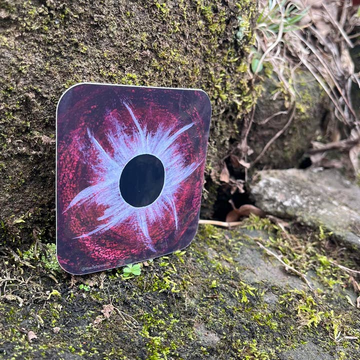 Made by Meish - Wholesale Wall Accent - Red Solar Eclipse - Corona1