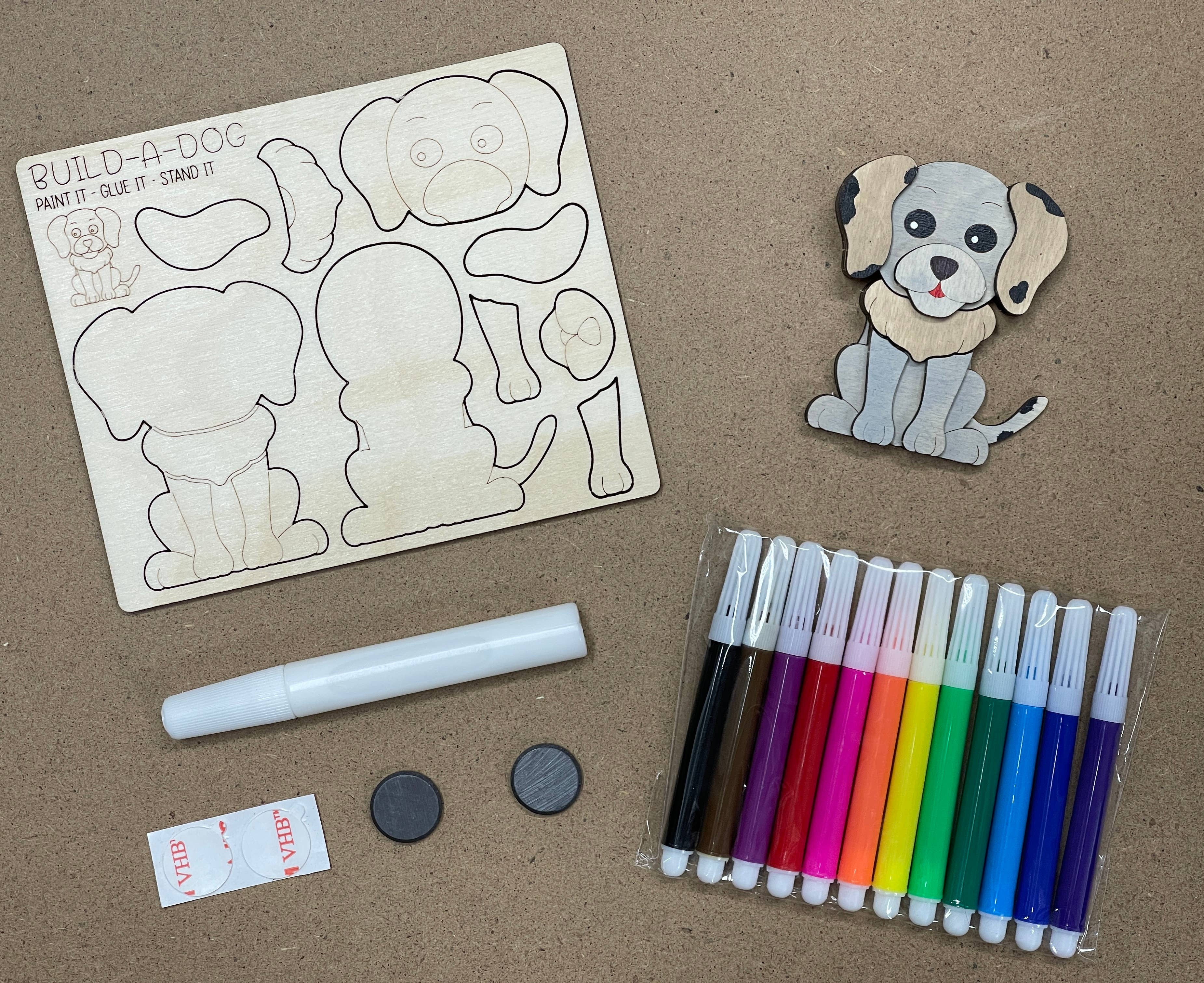 Reclaimed Woodworks Home Decor – wholesale DIY craft kit – DIY DOG MAGNET KIT DIY CRAFT KIT3