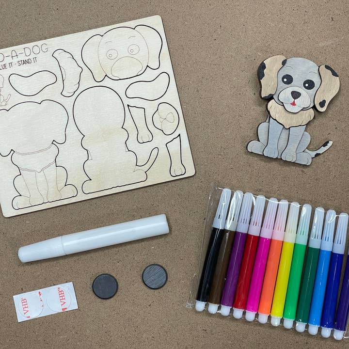 Reclaimed Woodworks Home Decor – wholesale DIY craft kit – DIY DOG MAGNET KIT DIY CRAFT KIT3