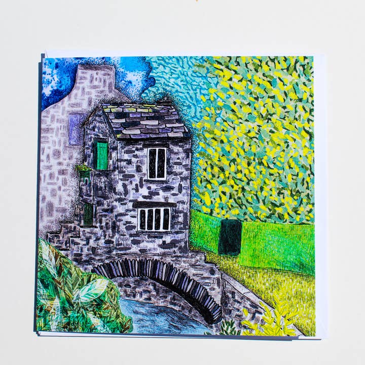 Hannah Robinson Illustrations - Wholesale Everyday Greeting Card - The Bridge House, Ambleside, Lake District Greeting Card