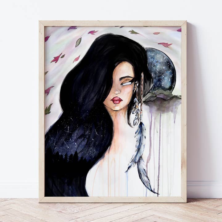 Indfødt - Kunsttryk for engroshandel hos Anise Designs