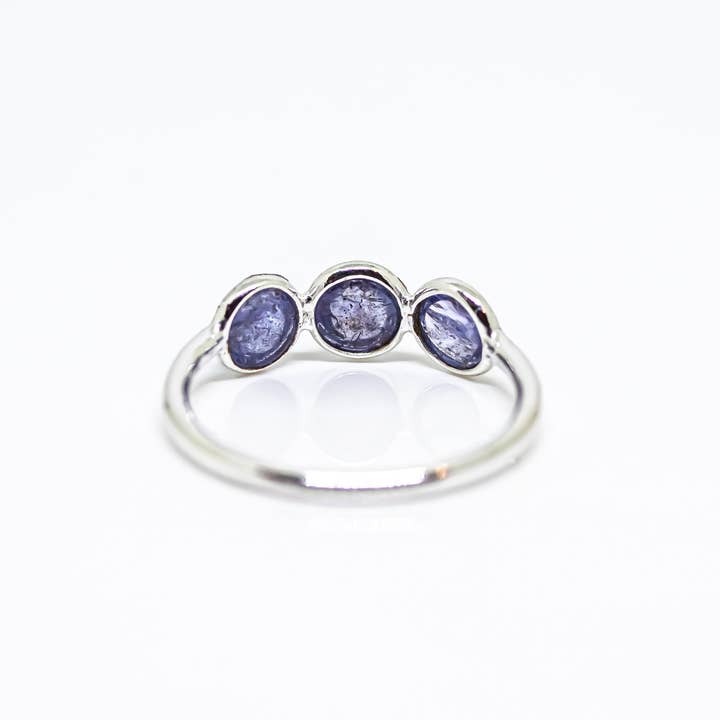 Quasar Gems USA - Wholesale Multi-Stone Ring - Tanzanite Sterling Silver Ring