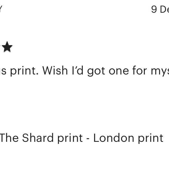 The Shard Print for wholesale by Grace Emily Design
