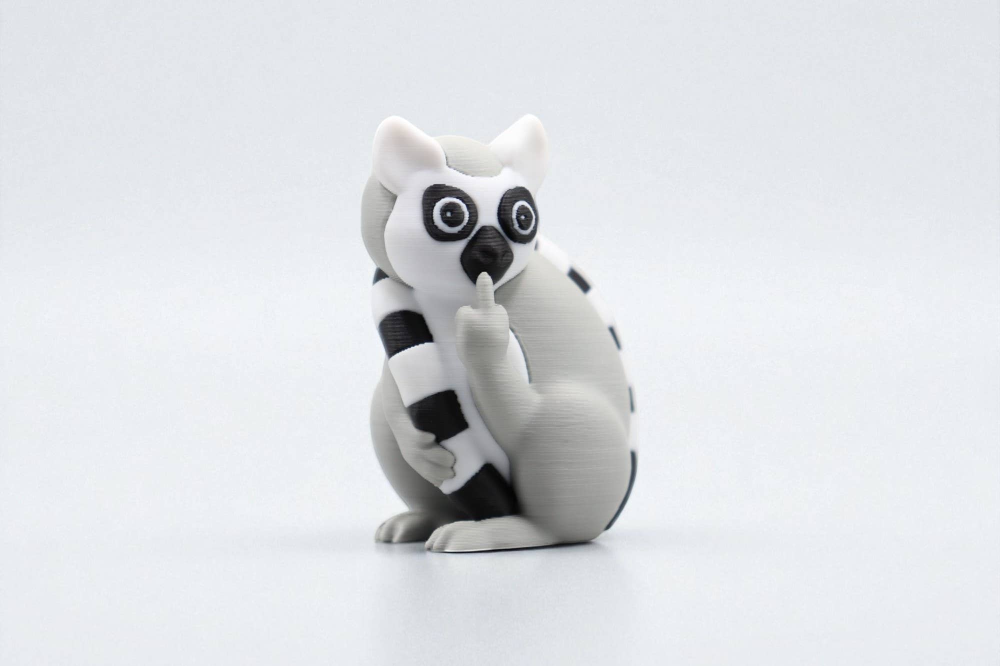 Lellume - Wholesale Decorative Figurine - Lemur Middle Finger Figurine – Funny Sarcastic Lemur Gift0
