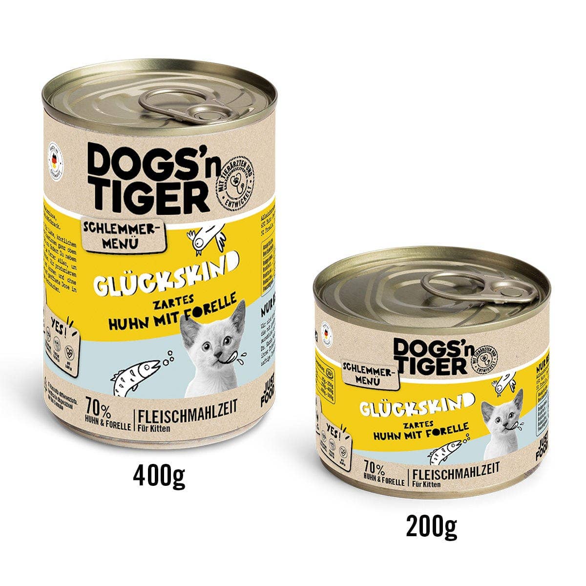 Dogs’n Tiger - Wholesale Pet Food - Cat - Dogs'n Tiger Junior cat food lucky child chicken & trout2