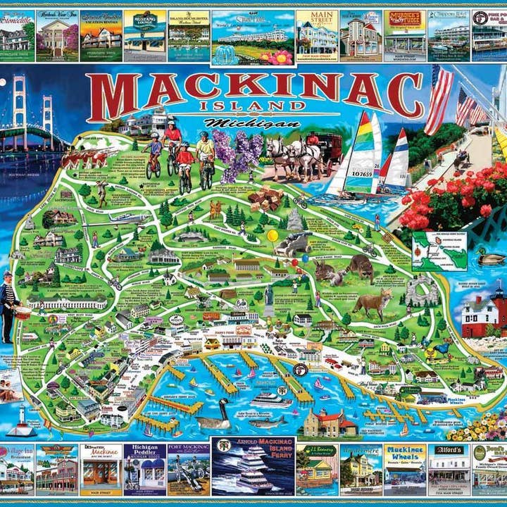 White Mountain Puzzles - Wholesale Puzzle - Adult - Mackinac Island 1000-Piece Jigsaw Puzzle
