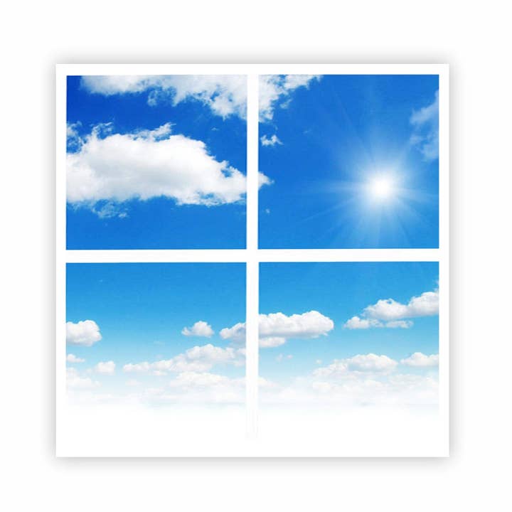 Panneau LED SKY Cloud version 2D, 60x60cm, 40W (ensemble de 4 pièces) pour la vente par ENER-J