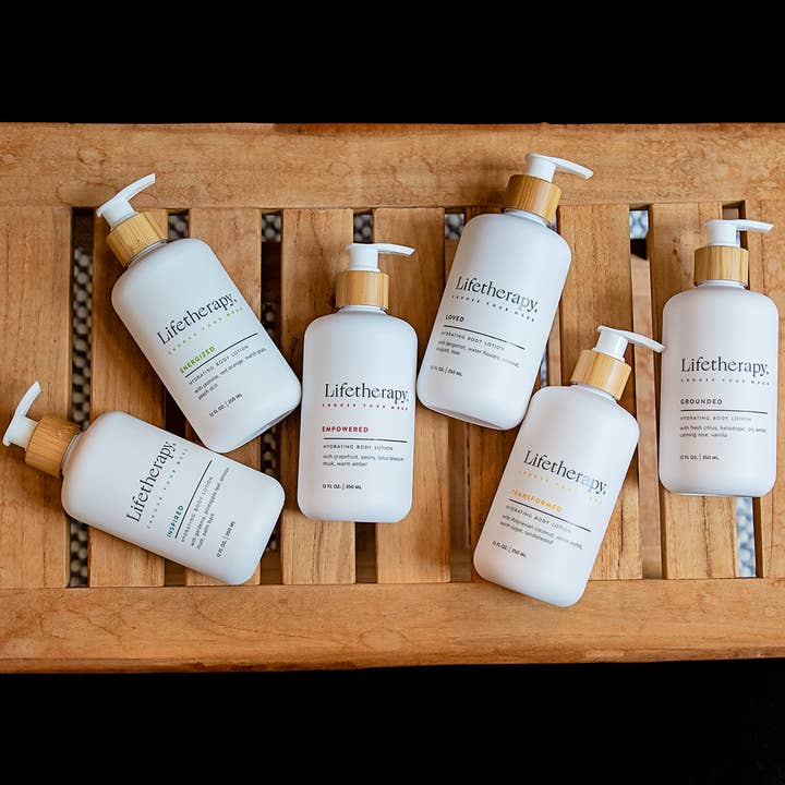 Lifetherapy - Wholesale Body Cream/Lotion - 12 oz Grounded Hydrating Body Lotion