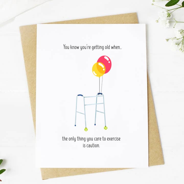 Big Moods - Wholesale Birthday Card - "You Know You're Getting Old When" Greeting Card3