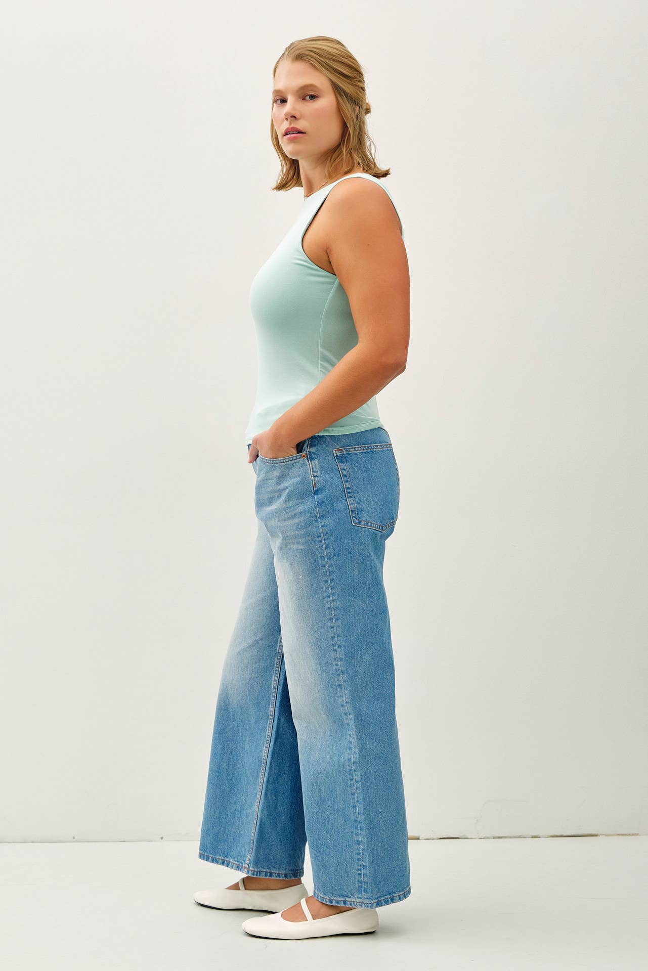 Be Cool - Wholesale Tank Top - Women's - PLUS [SOFT CORE] BASIC BOAT NECK TANK13