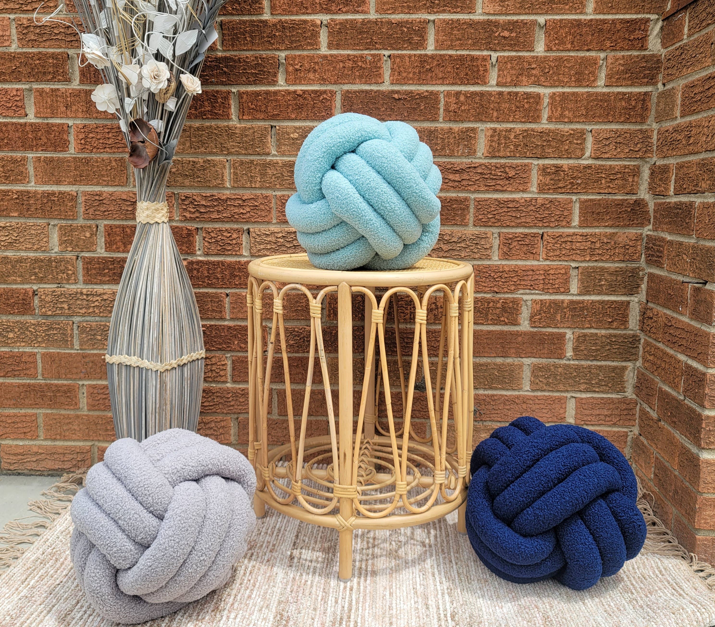 SUF Products LLC - Wholesale Throw/Decorative Pillow - Boucle Knot Pillows Soft and Cozy - Trendy Textured cushion7