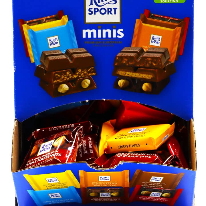 Grandpa Joe's Candy Shop - Wholesale Chocolate - Ritter Sport Assorted Mini Chocolate Squares, 72ct display2