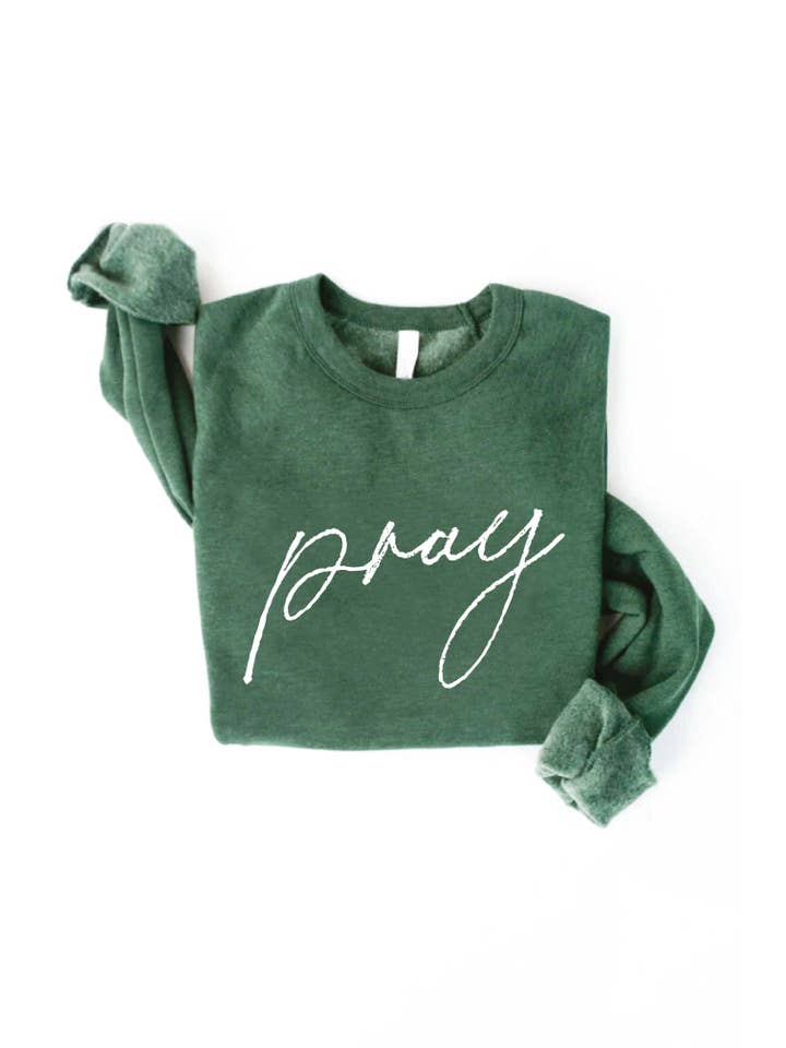 OAT COLLECTIVE - Wholesale Graphic Sweatshirt - Women's - PRAY Graphic Sweatshirt