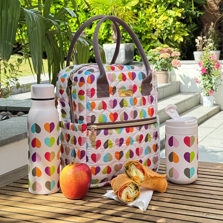 Oxford Confetti Upright Insulated Lunch Bag for wholesale by Navigate Ltd