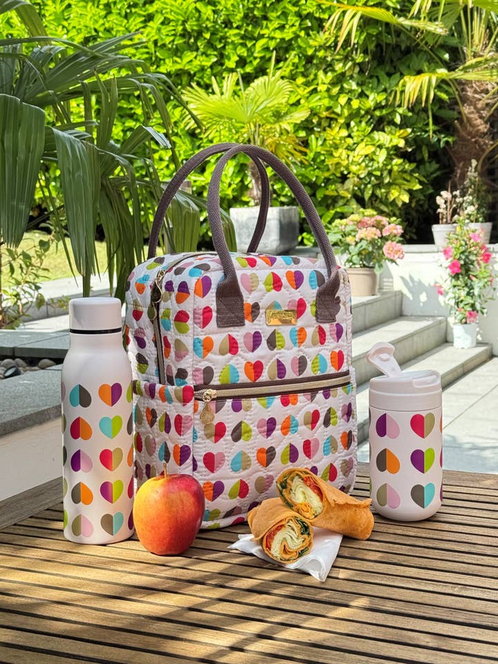 Oxford Confetti Upright Insulated Lunch Bag for wholesale by Navigate Ltd