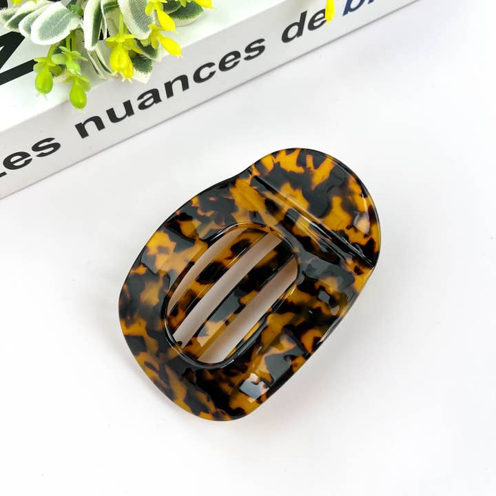 TheDivaSoap - Wholesale Hair Clip - Women's - Flat Round Hair Clip, Spring and Autumn Claw Clip1