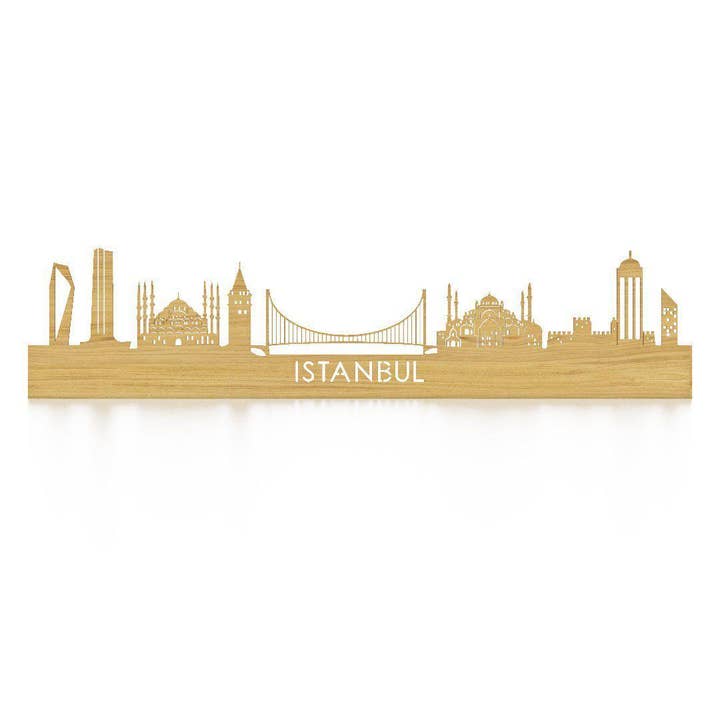 Skyline Istanbul Eiken voor wholesale door WoodWideCities