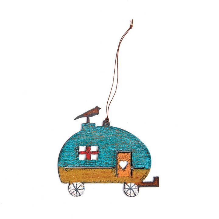 Whimsies – wholesale Ornament – Camper Ornament KOA Trailer RV Living Travel gifts impulse