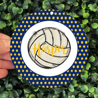 Volleyball Keychain for wholesale by Joetta Marie