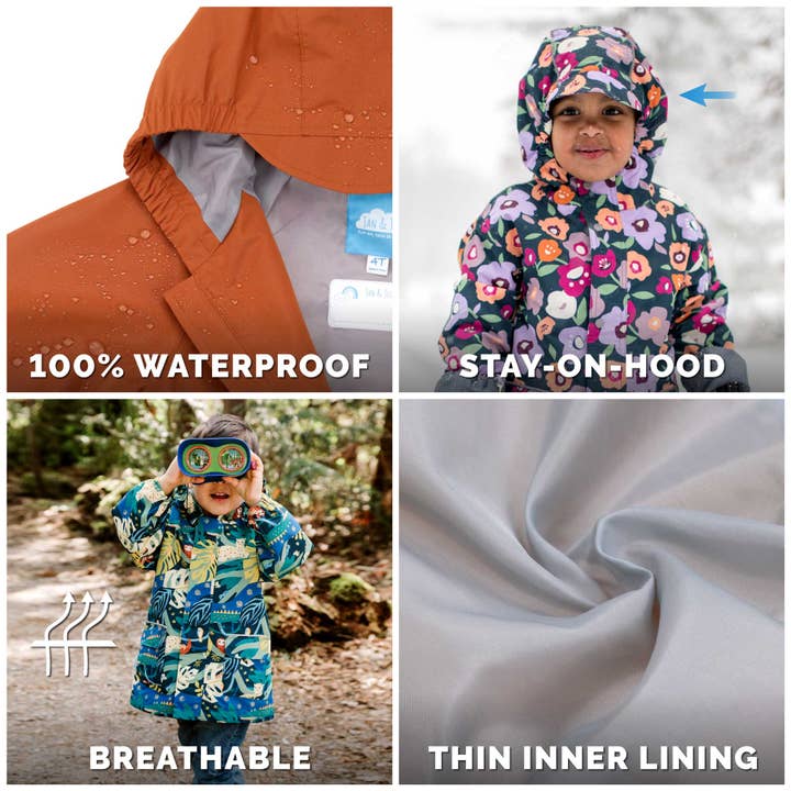 Jan & Jul - Wholesale Raincoat - Kids - Lavender | Puddle-Dry Waterproof Jacket