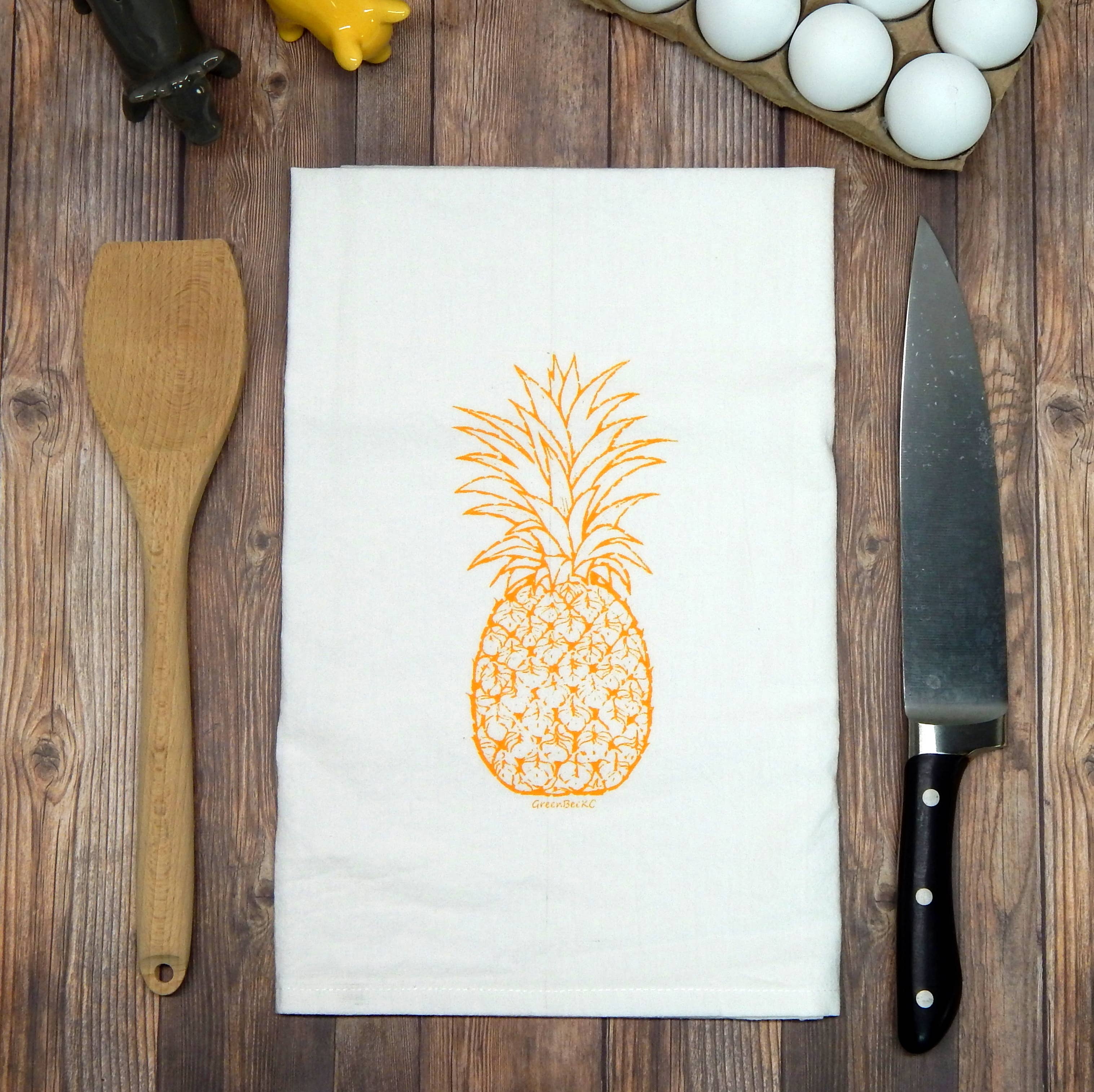 Green Bee Tea Towels - Wholesale Tea Towel - Pineapple Dish Towel | Tea Towels | Flour Sack Dish Towels6