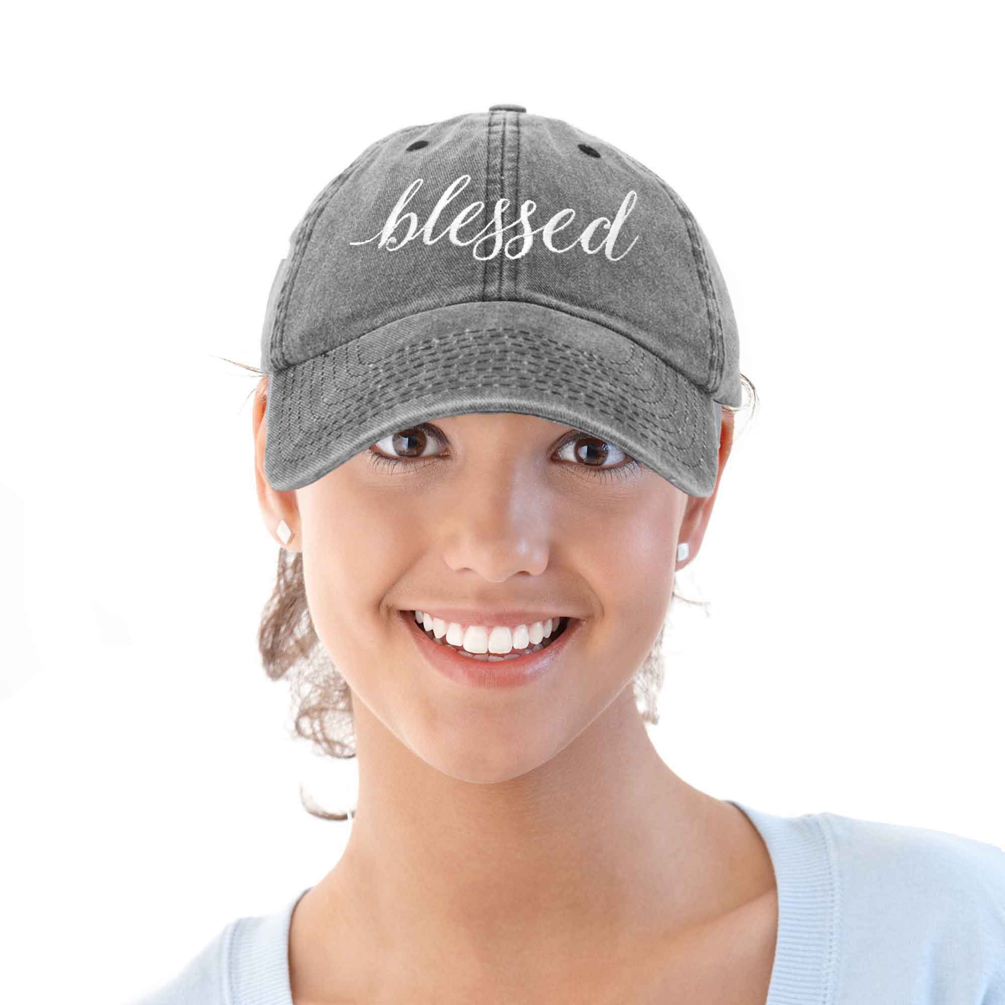 Dalix - Wholesale Baseball Cap - Women's - DALIX Blessed Women's Baseball Cap Soft Cotton Dad Hat110