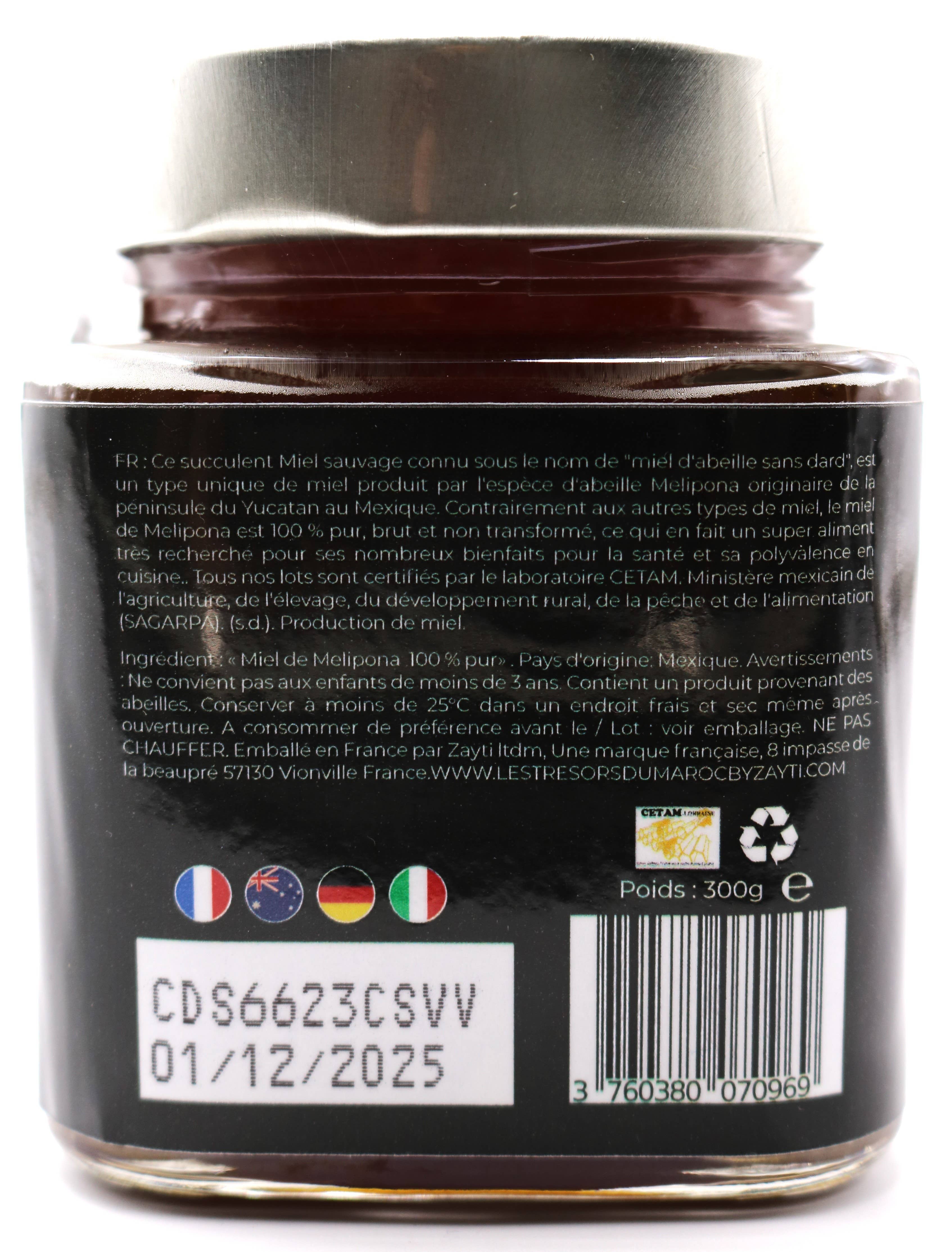 Zayti L.T.D.M - Wholesale Honey - PRECIOUS MELIPONA HONEY (ORGANIC): 300G JAR - SCAPTOTRIGONA6