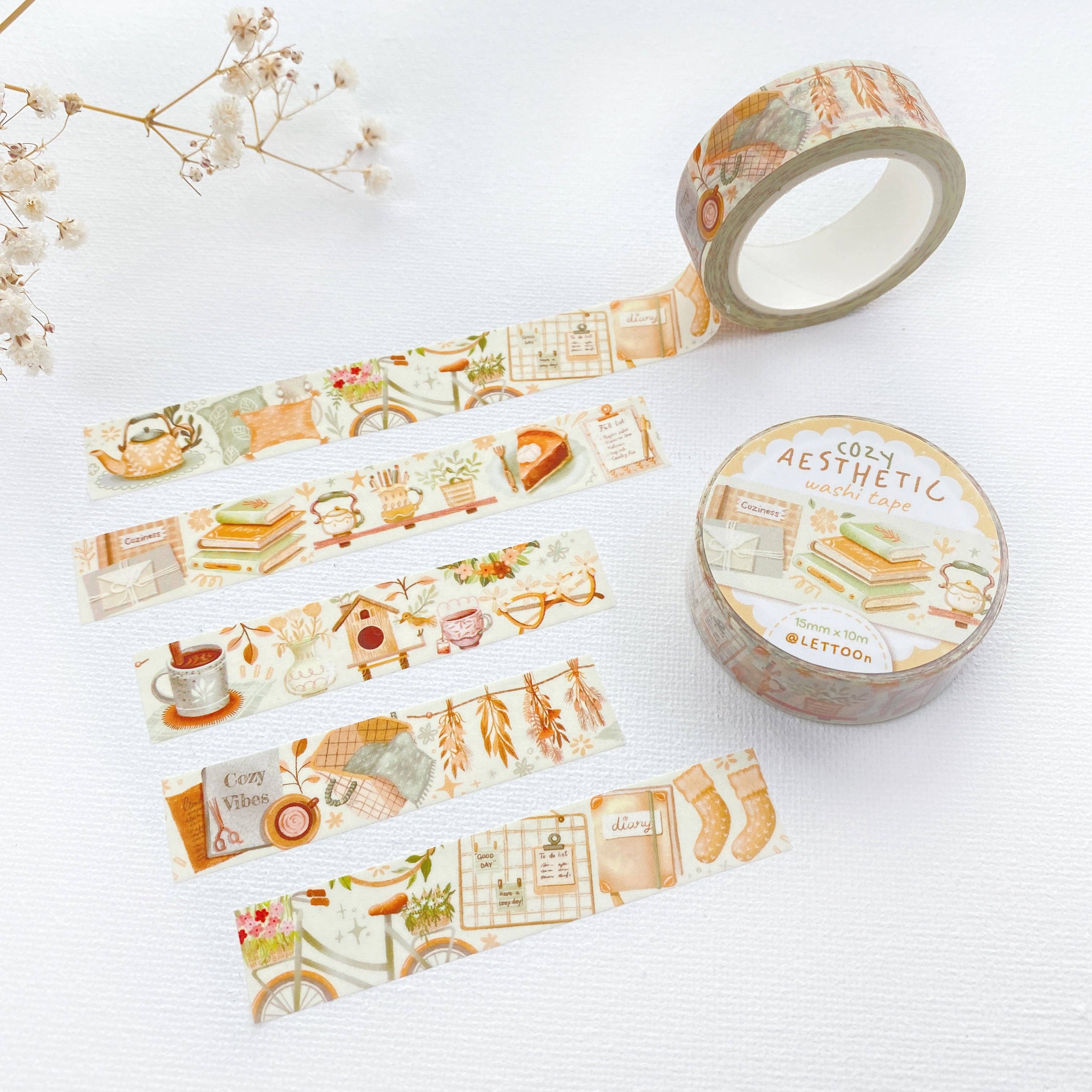 Lettoon - Wholesale Washi Tape - Washi Tape - Cozy Aesthetic3