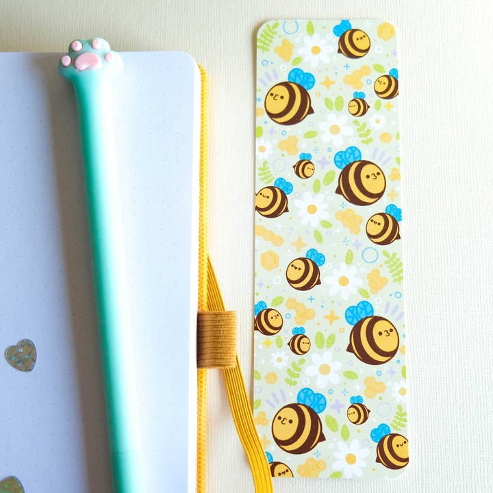 Kawaii Bees Flowers & Beehives Bookmark for wholesale by Sparkles in the Wild
