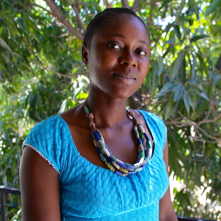 Handmade Bead Statement Necklace for wholesale by Atizan Goods by PeaceQuilts