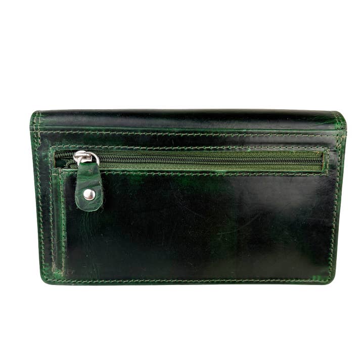 Arrigo - Wholesale Wallet - Women's - Arrigo oiled leather ladies wallet accordion - 5 colours5