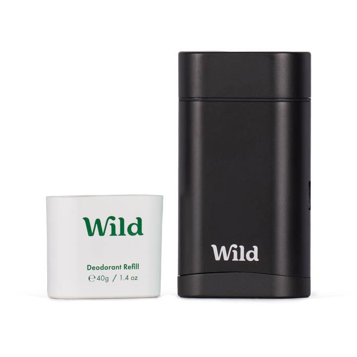 Wild - Wholesale Deodorant - Men's - Wild Men's Black case and Fresh Cotton and Sea Salt Deo Starter Pack (8 Pack)1