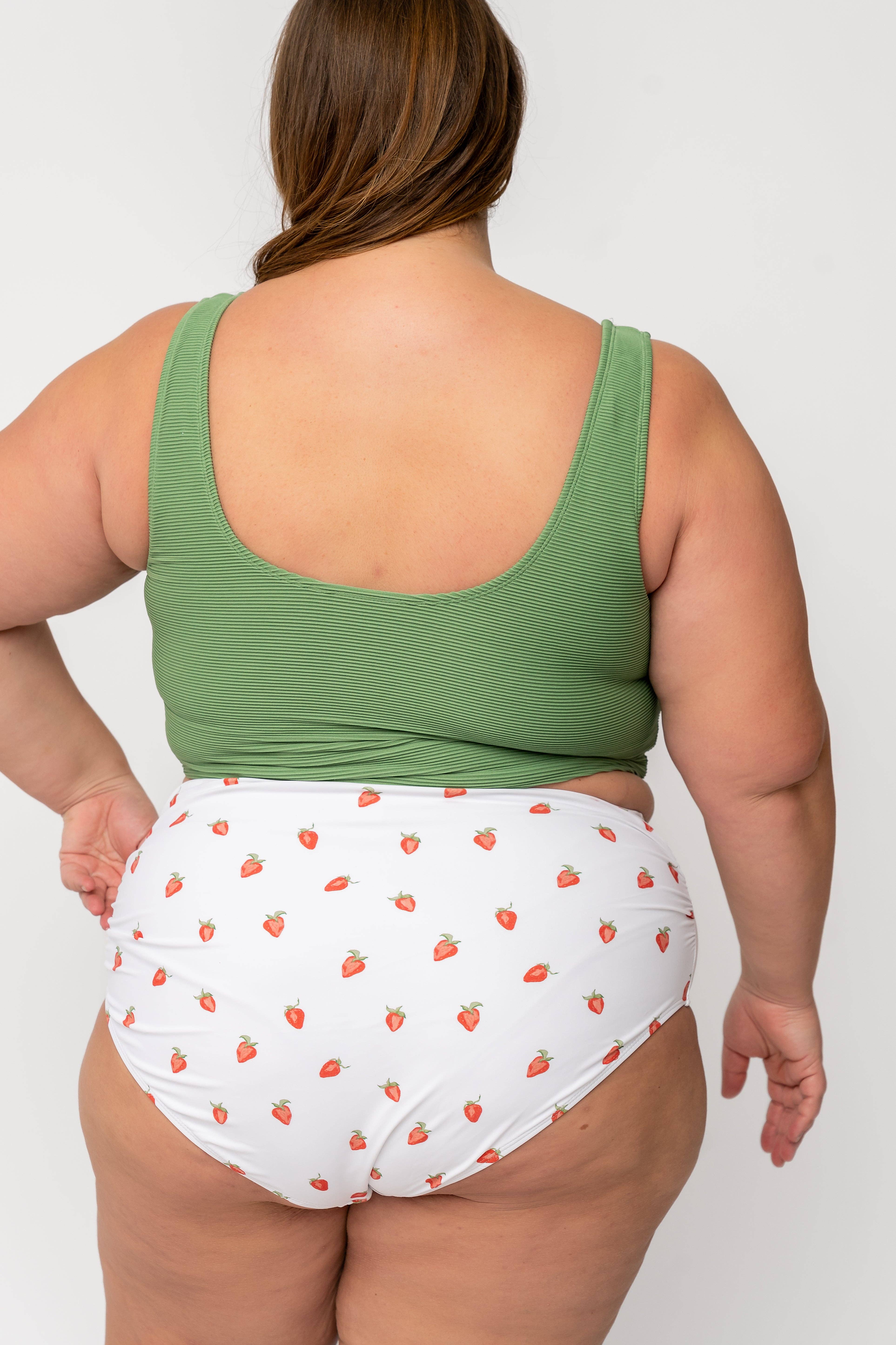 Coral Reef Swim - Wholesale Swim Top - Women's - Dark Sage Knotted Front Swim Top4