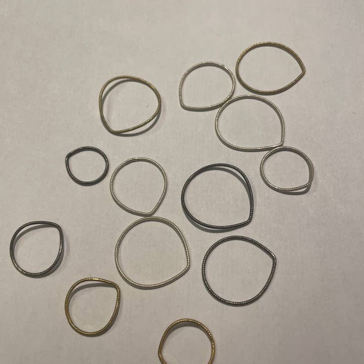 Natuurlijk- Ringset van 10 voor wholesale door ildadesign