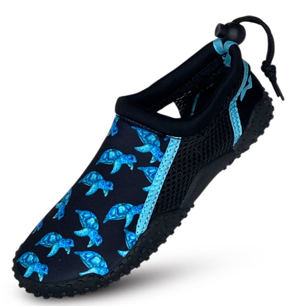 The Norty Brand - Wholesale Athletic Sneakers - Kids - Norty Boys Water Shoe Black Turtles, H1211