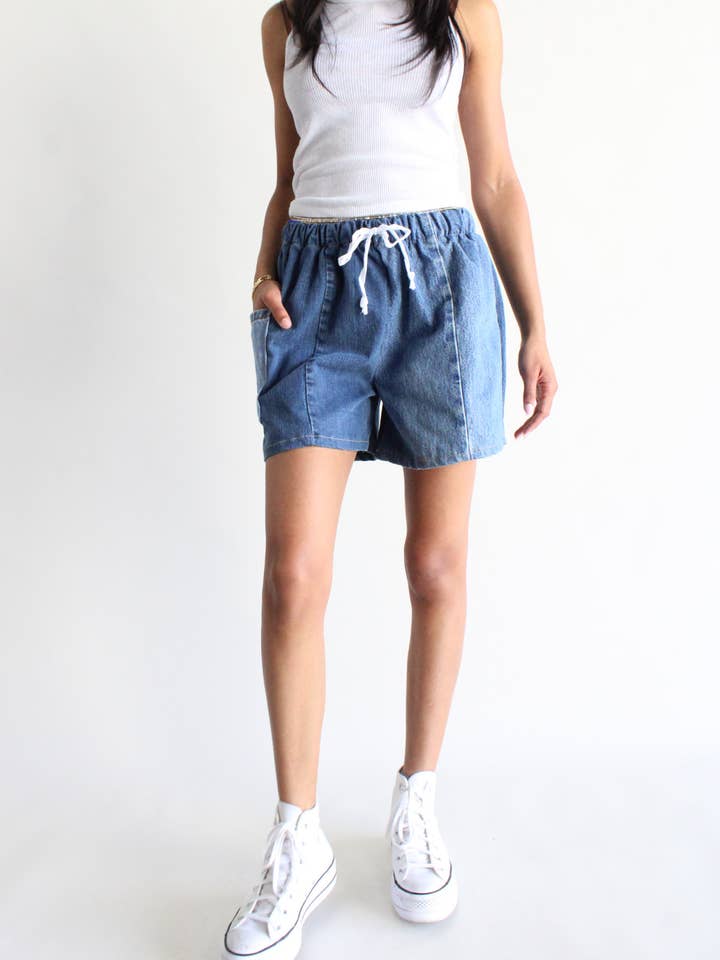 American Recycled Clothing - Wholesale Shorts - Women's - Denim Eco Short Bundle3