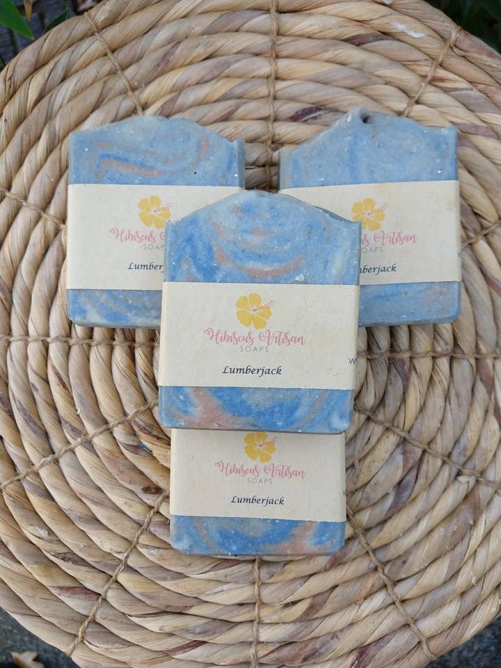 Lumberjack Goat's Milk Soap for wholesale by Hibiscus Artisan Soaps
