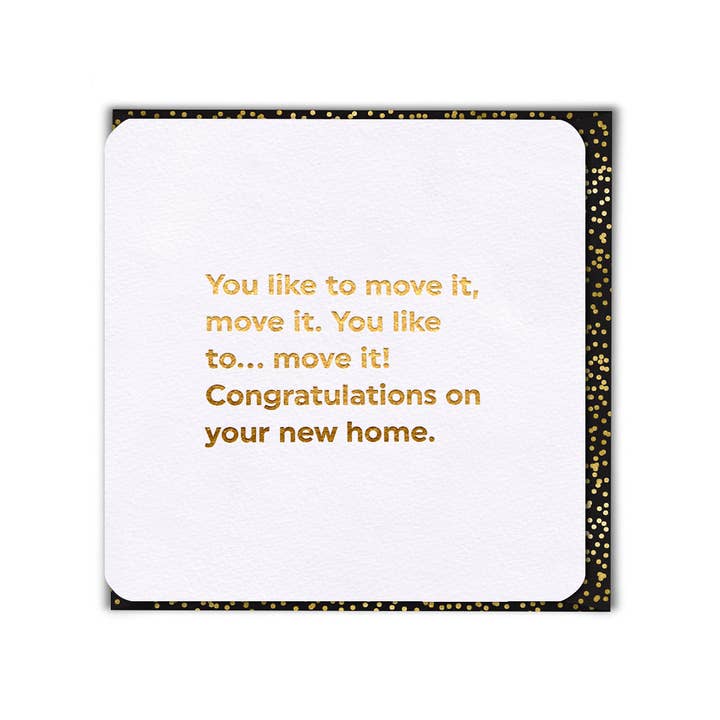 Brainbox Candy – wholesale Congratulations card – Sale Funny Moving Card - Move It New Home