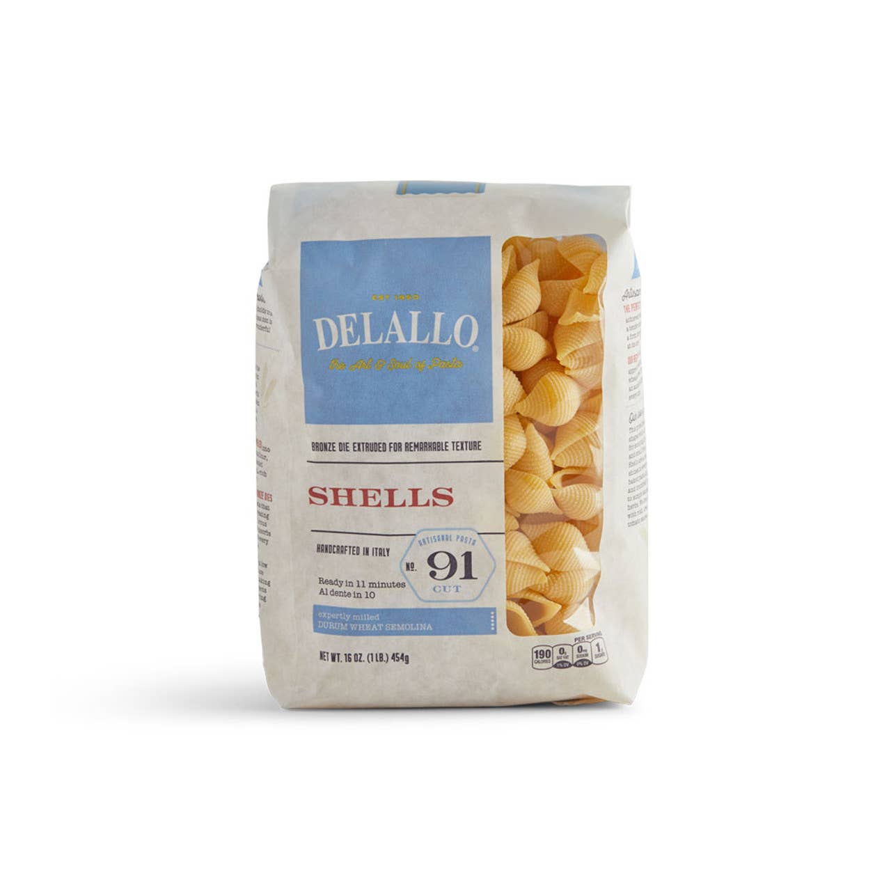 Delallo - Wholesale Pasta - Pasta Shells (Conchiglie)0