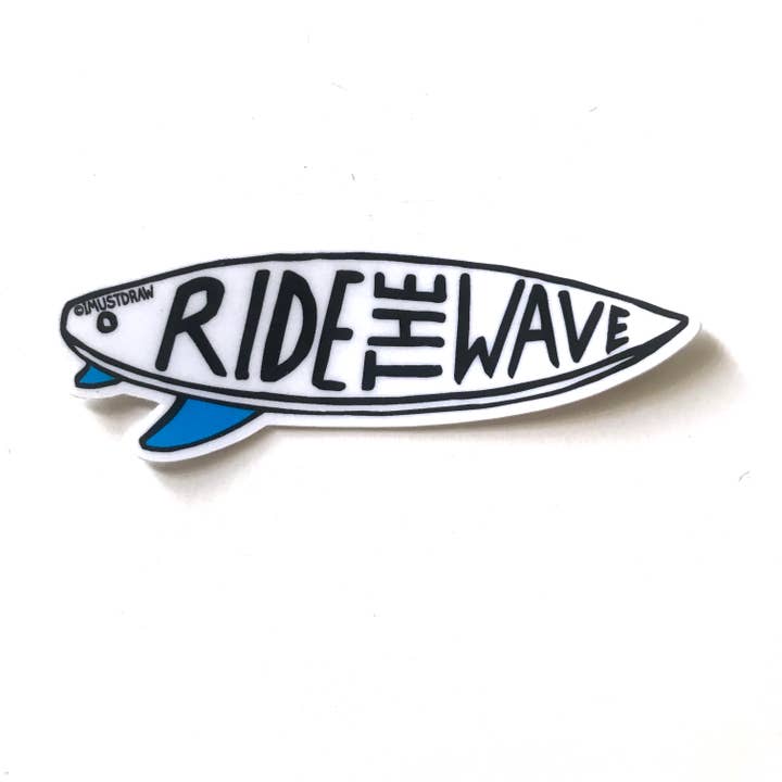 Fahre die Wave Sticker für den Großhandel von I Must Draw