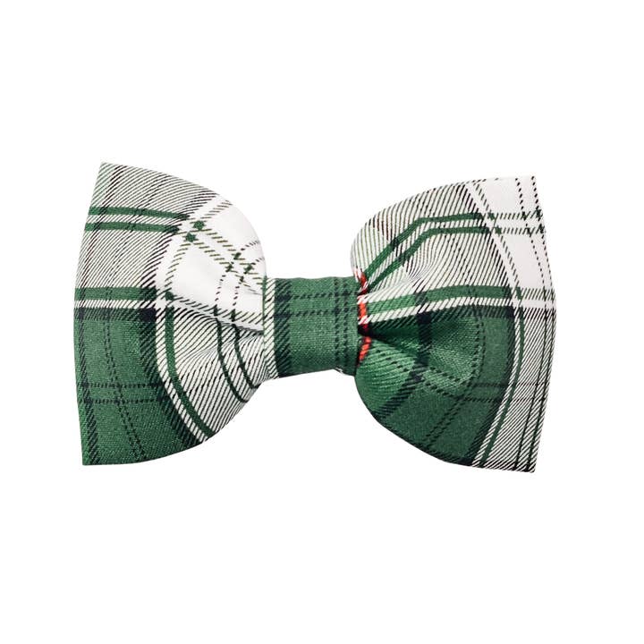 Charlotte's Pet - Wholesale Pet Bow Tie - Dog - Tri-color Plaid Dog Bow Tie and Collar Flower