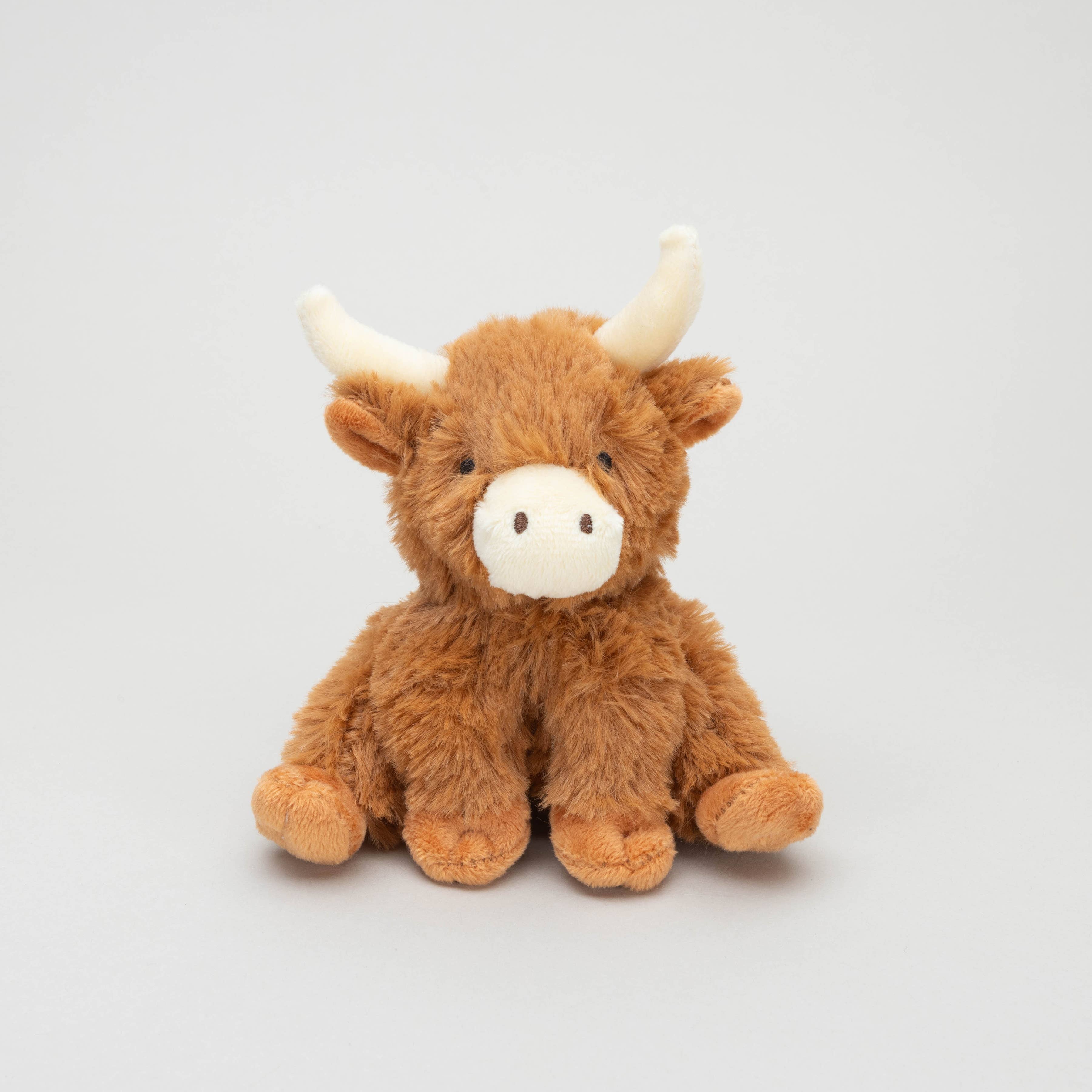 Jomanda Soft Toys & Accessories - Wholesale Stuffed/plush toy – Kids & baby - Mini Horny Highland Cow Plush Baby Soft Toy - 11cm3